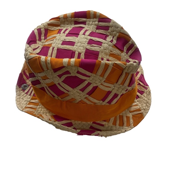 Peter Grim Fedora, Sun, hat, flexible,adjustable,pink,orange,tan,OS - Picture 4 of 7